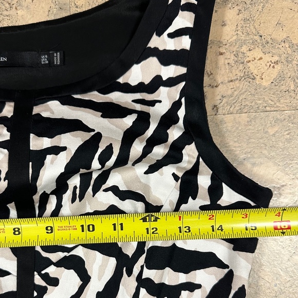 Karen Millen Zebra Dress Size 6 - Picture 9 of 15